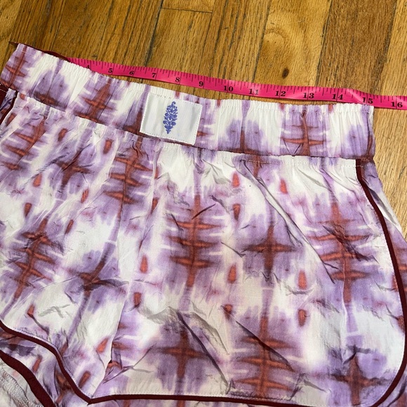 Free People Varsity blues Sandstorm Purple and Red Athletic Shorts Medium - Picture 3 of 8